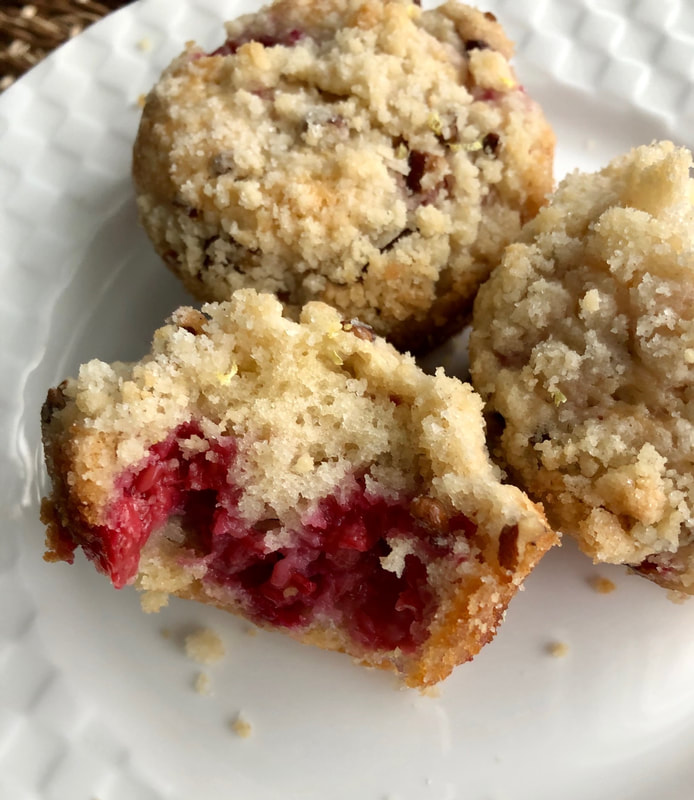 Raspberry Coffee Cake Muffins - CookingwithDFG